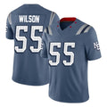 NE.Patriots #55 Jared Wilson Player Blue Limited Rivalries Collection Home Game Ddoa Stitched Jerseys