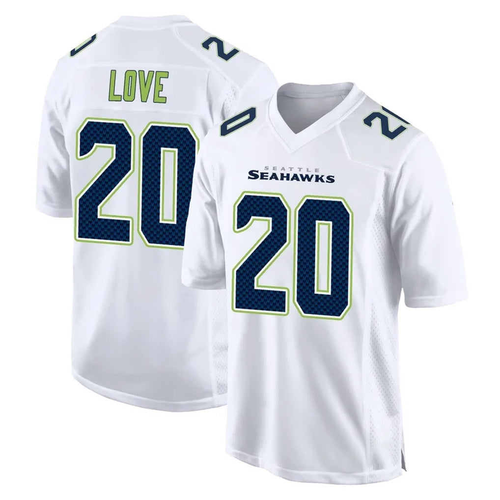 S.Seahawks #20 Julian Love Player White Tundra Fashion Home Game STECN Stitched Jerseys