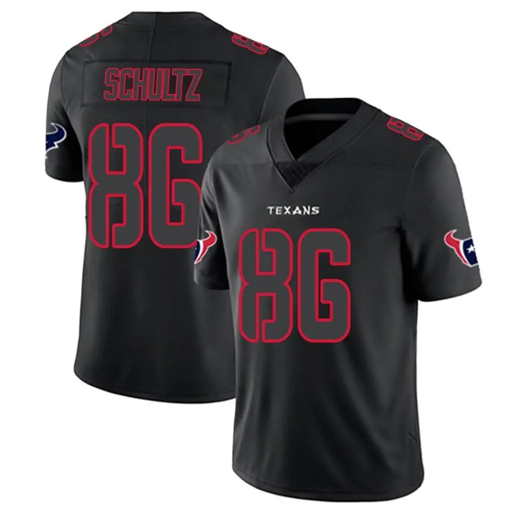 H.Texans #86 Dalton Schultz Player Black Impact Limited Game STECN Stitched Jerseys
