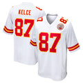 KC.Chiefs #87 Travis Kelce Player White Home Game STECN Stitched Jerseys