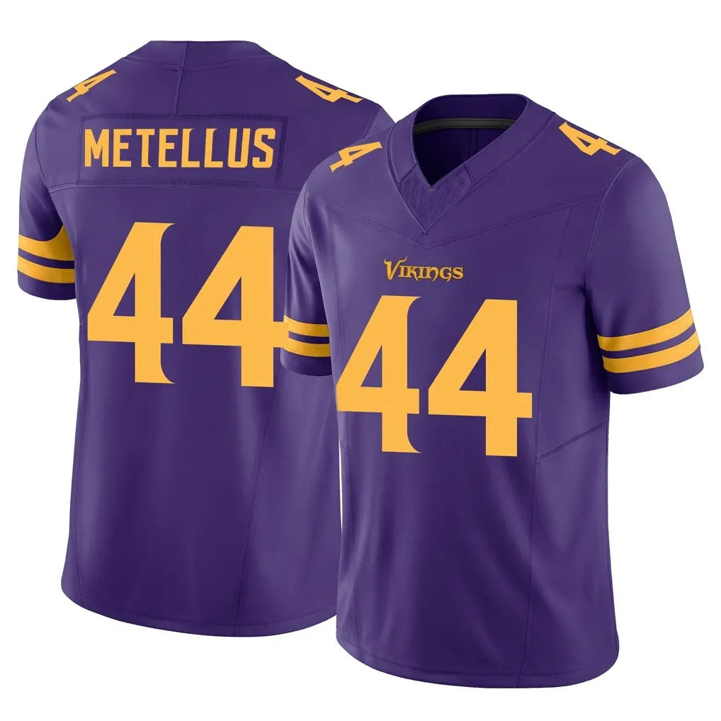 M.Vikings #44 Josh Metellus Player Purple Limited Alternate Vapor F.U.S.E. Home Game STECN Stitched Jerseys
