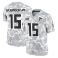 A.Falcons #15 Brian Robinson Player Camo Salute to Service Limited STECN Stitched Jerseys