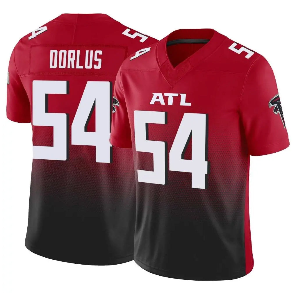 A.Falcons #54 Brandon Dorlus Player Red Vapor F.U.S.E. Limited Home Game STECN Stitched Jerseys
