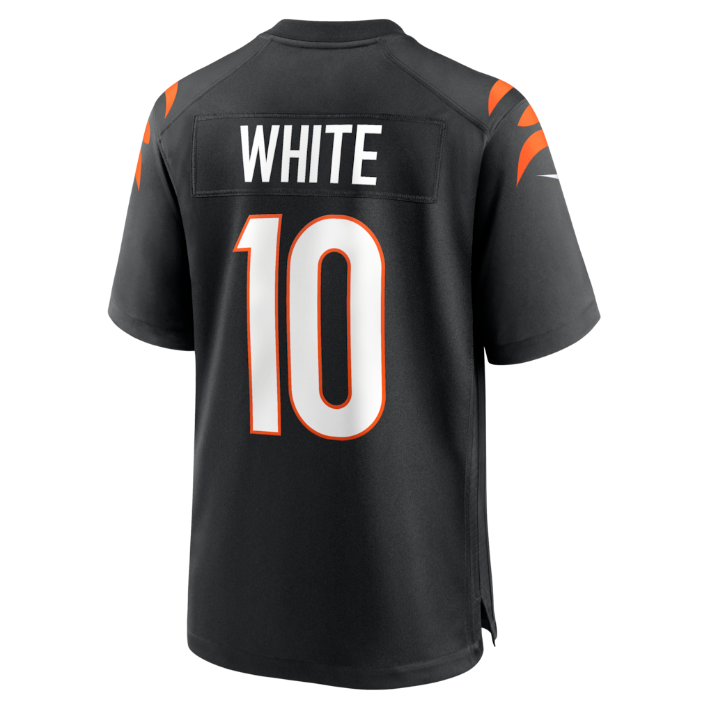 STECN C.Bengals #10 Mike White Black Team Game Jersey