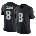 LV.Raiders #8 Kirk Cousins Player Black Limited Vapor F.U.S.E. Home Game STECN Stitched Jerseys