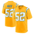 LA.Chargers #52 Khalil Mack Player Gold Home Game STECN Stitched Jerseys