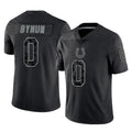 IN.Colts #0 Camryn Bynum Player Black Reflective Limited Game STECN Stitched Jerseys