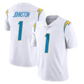LA.Chargers #1 Quentin Johnston Player White Limited Vapor Untouchable Home Game STECN Stitched Jerseys