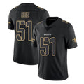 NO.Saints #51 Cesar Ruiz Player Black Impact Limited Home Game STECN Stitched Jerseys