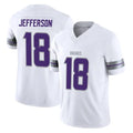 M.Vikings #18 Justin Jefferson Player White Limited Alternate Vapor F.U.S.E. Home Game STECN Stitched Jerseys