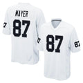 LV.Raiders #87 Michael Mayer Player White Home Game STECN Stitched Jerseys