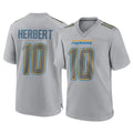 LA.Chargers #10 Justin Herbert Player Gray Atmosphere Fashion Home Game STECN Stitched Jerseys