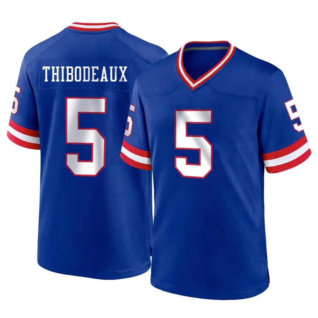 NY.Giants #5 Kayvon Thibodeaux Player Royal Classic Home Game STECN Stitched Jerseys