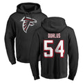 A.Falcons #54 Brandon Dorlus Player Black LOGO Pullover Hoodies Home Game STECN Stitched Jerseys