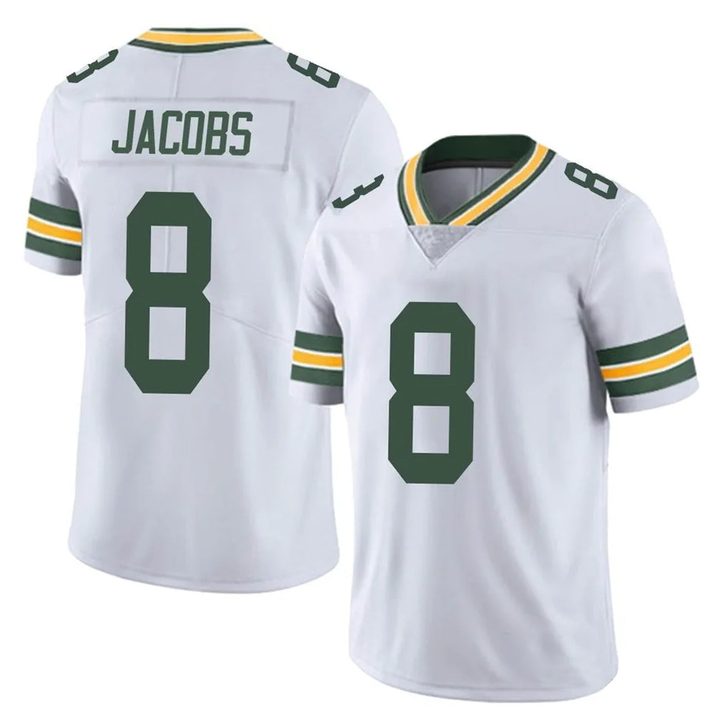 GB.Packers #8 Josh Jacobs Player White Vapor Untouchable Limited Home Game STECN Stitched Jerseys