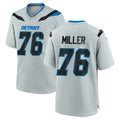 D.Lions #76 Blake Miller Player Silver 2026 Rivalries Collection Home Game STECN Stitched Jerseys