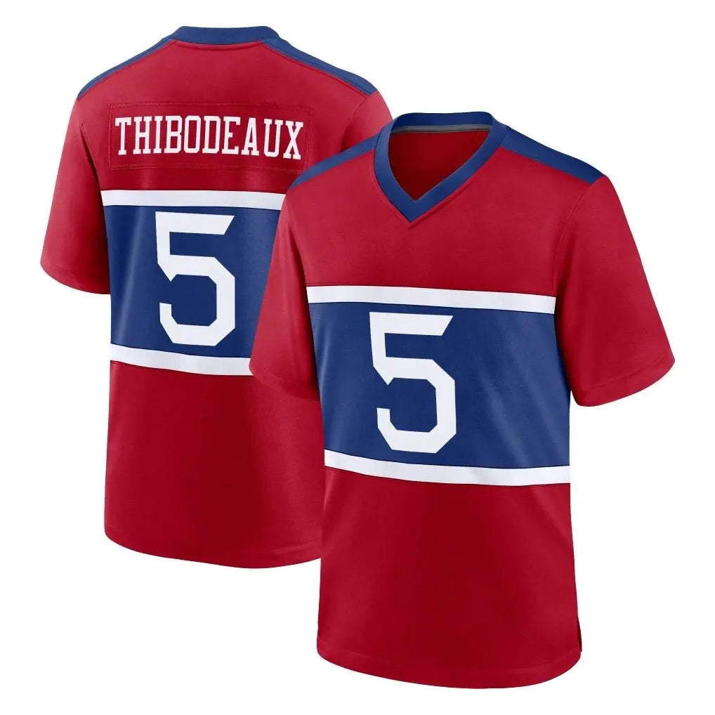 NY.Giants #5 Kayvon Thibodeaux Player Red Century Home Game STECN Stitched Jerseys