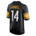 STECN P.Steelers #14 Kenneth Gainwell Black Team Game Jersey