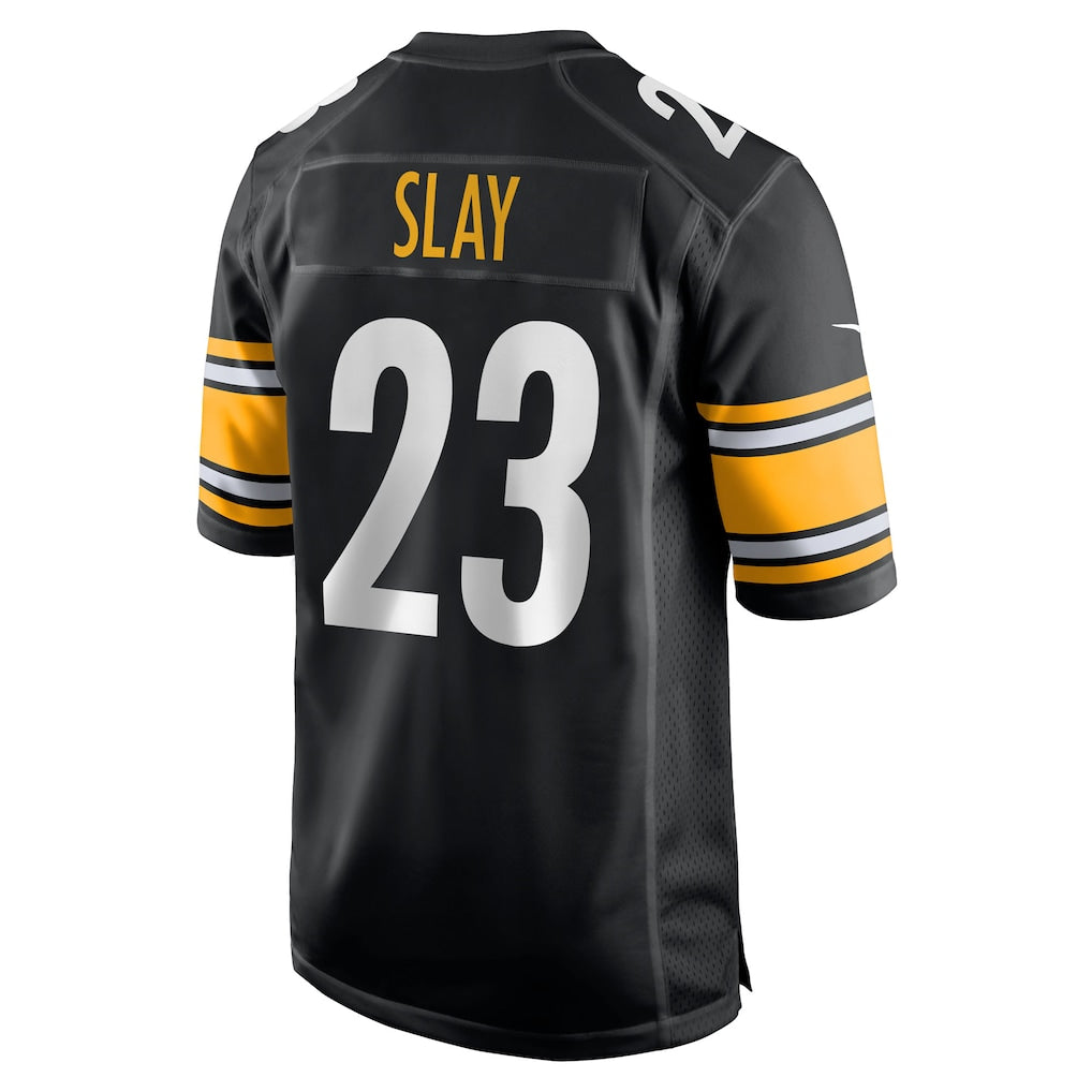 STECN P.Steelers #23 Darius Slay Black Team Game Jersey