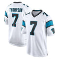 C.Panthers #7 Tre'von Moehrig Player White Game STECN Stitched Jerseys
