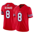 B.Bills #8 Terrel Bernard Player Red Vapor F.U.S.E. Jersey Limited Home Game STECN Stitched Jerseys